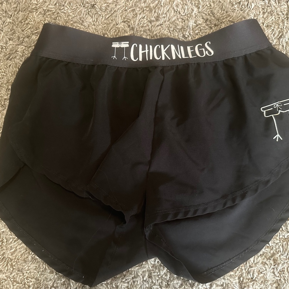 Chicknlegs Women's Black Running Shorts